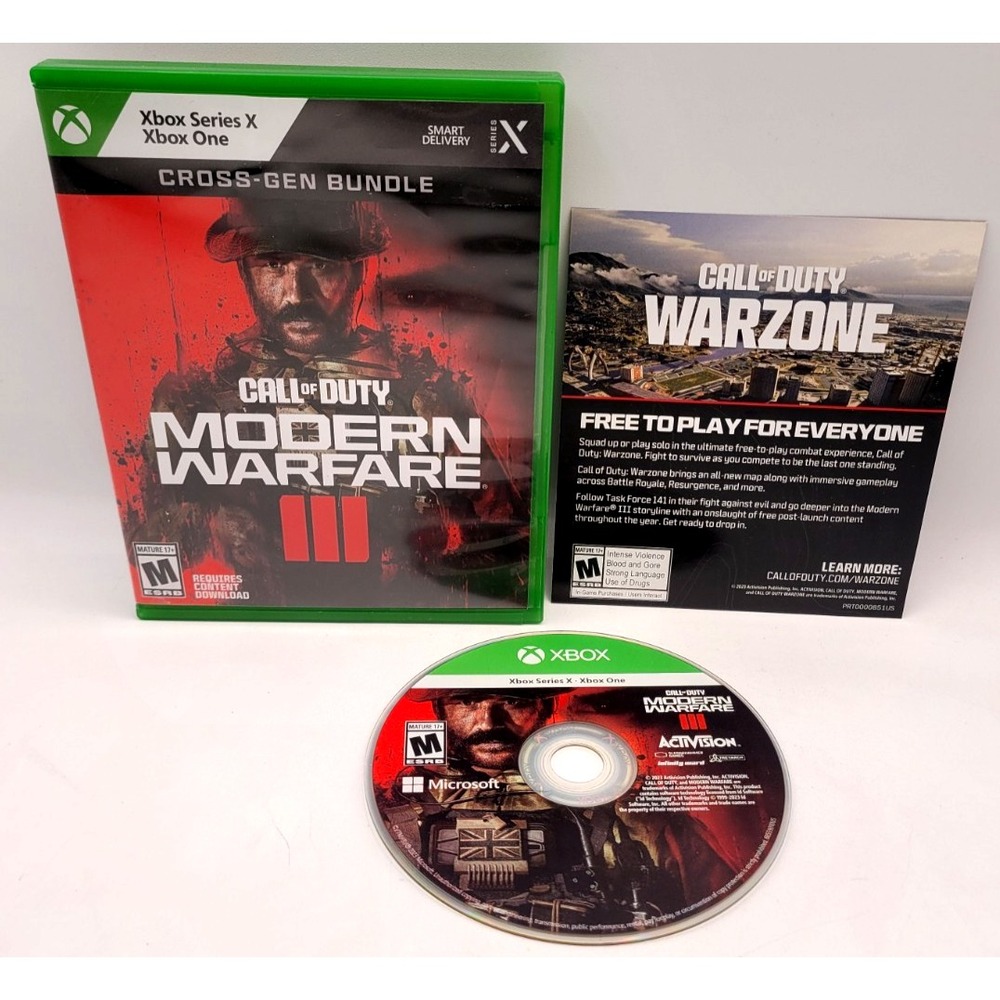 Call of Duty Modern Warfare 3 MW III Cross-Gen Edition Xbox One / Series X Game